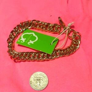 Chunky funky 90s inspo. Goldtone thick chain bracelet. Nwt. C wonder.